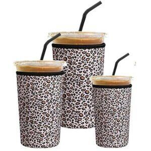 Reusable Iced Coffee Sleeves Neoprene Insulator Cup Sleeve for Cold Drinks